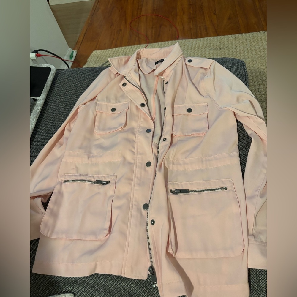NWT light Pink Utility Jacket. Size Medium.